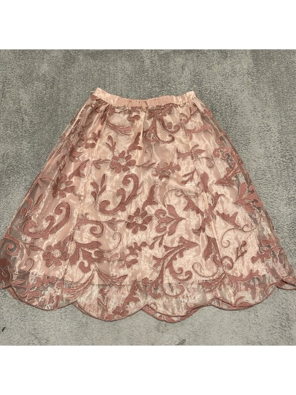 VGC Maeve Shannon Skirt Embroidered Layered Full Delicate Fairy Skirt - Size M - Picture 2 of 4